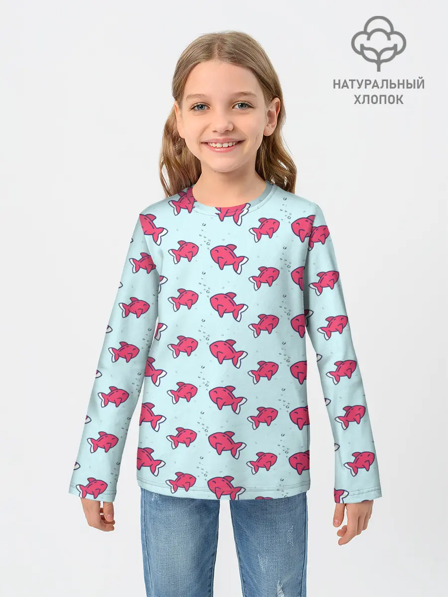 Детский лонгслив / Рыбки