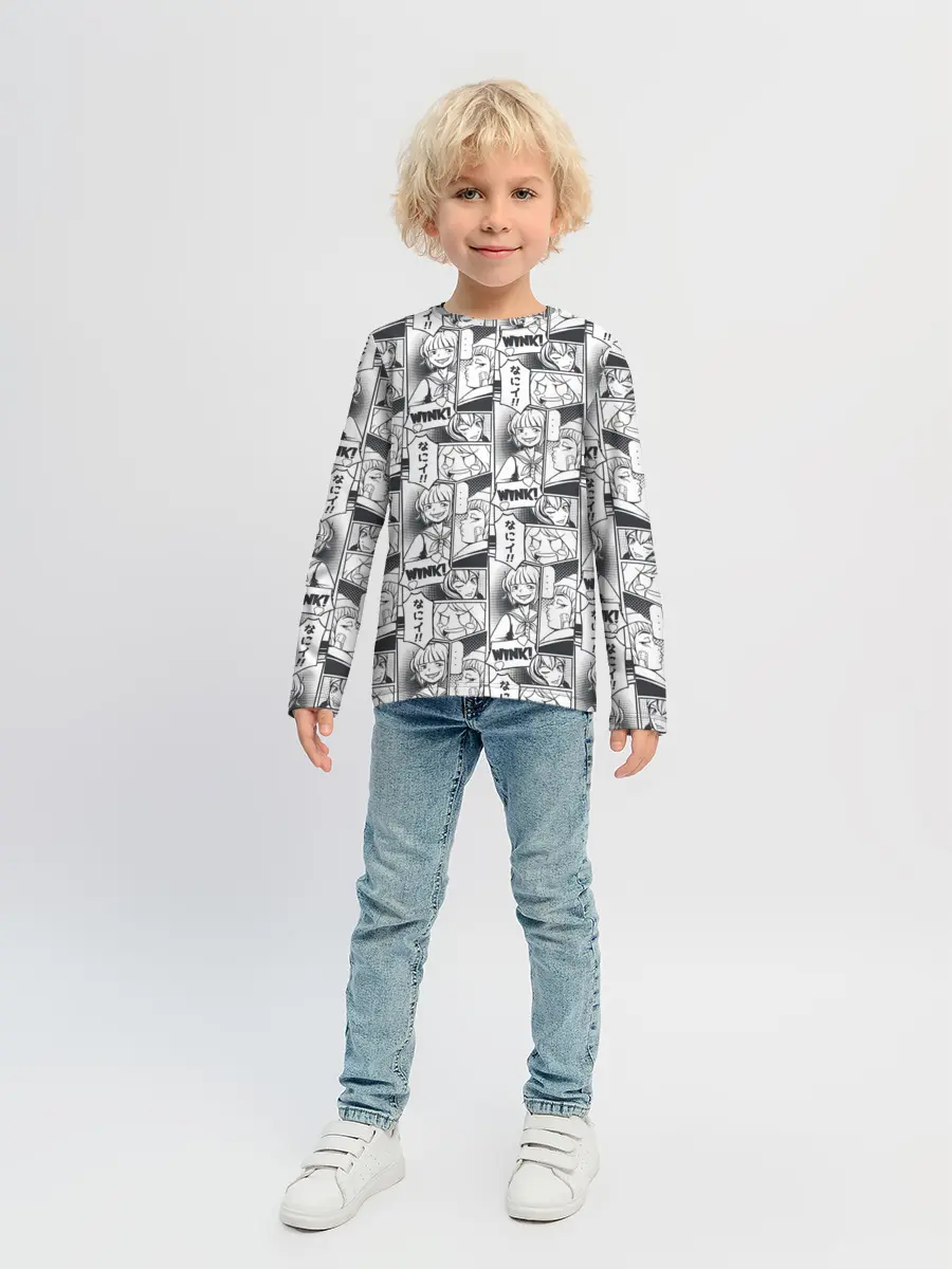 Детский лонгслив / Манга