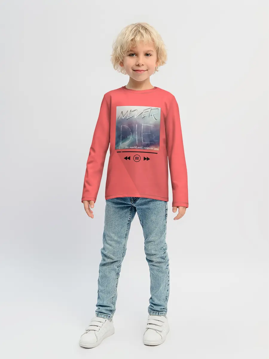 Детский лонгслив / never die