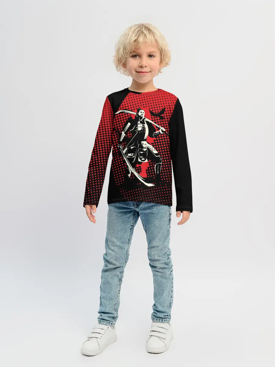 Детский лонгслив / Самурай