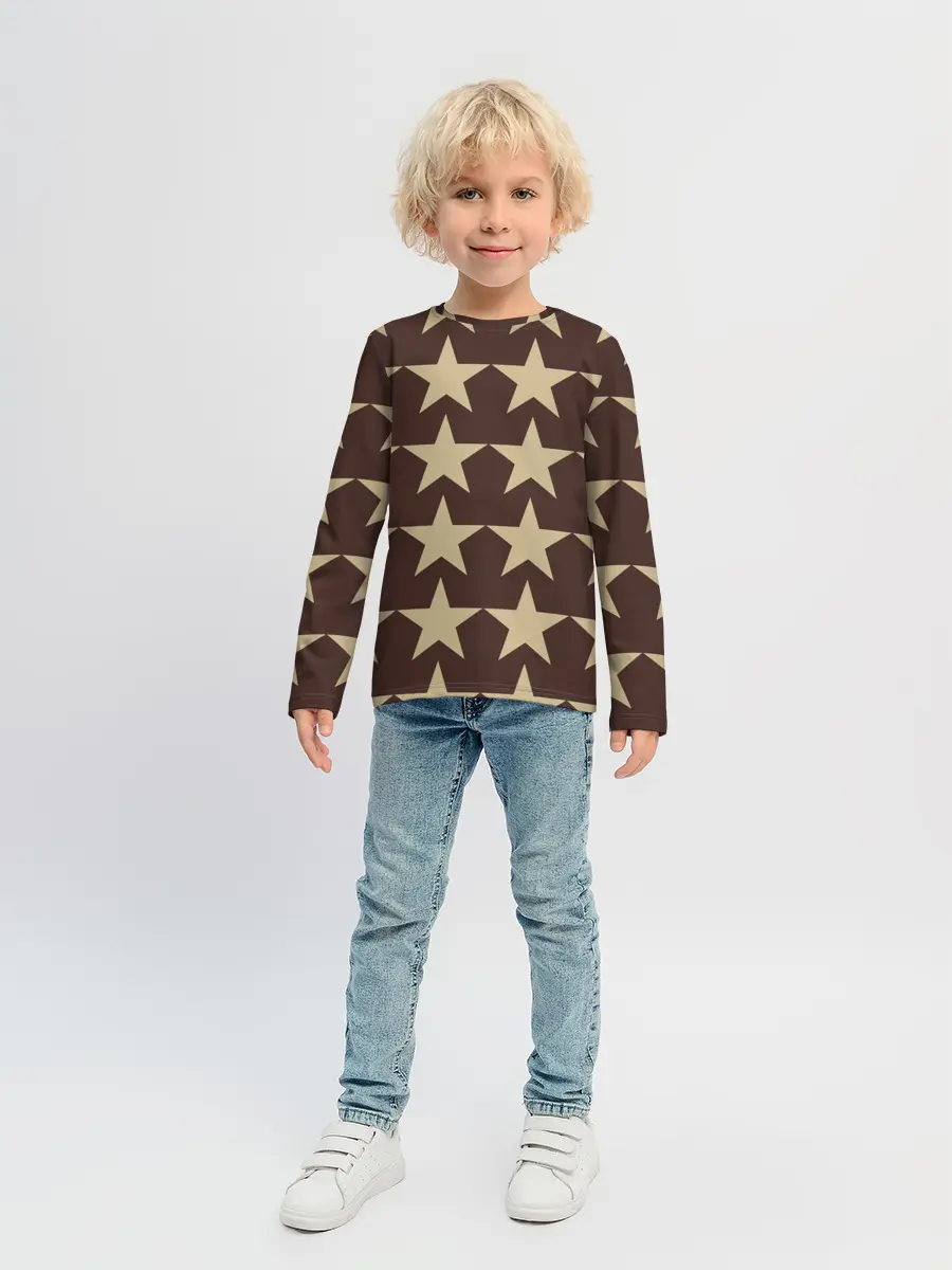 Детский лонгслив / Шампанские звёзды