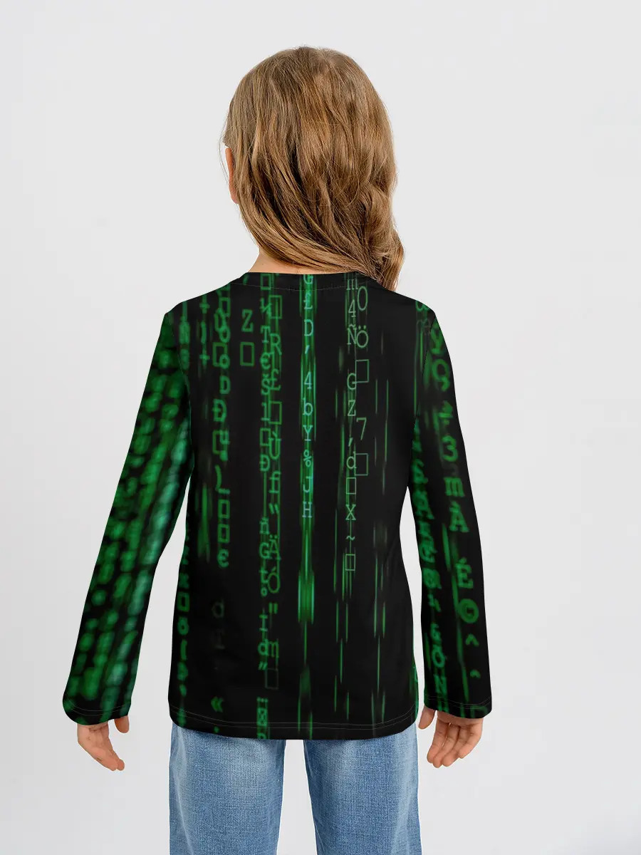 Детский лонгслив / Матрица