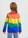 Детский лонгслив / Радуга - мятая ткань полотно