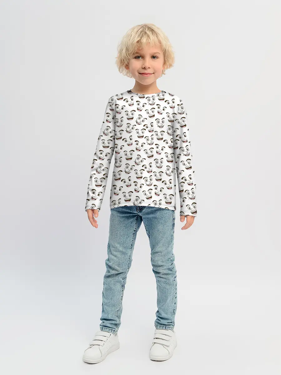 Детский лонгслив / Рожицы
