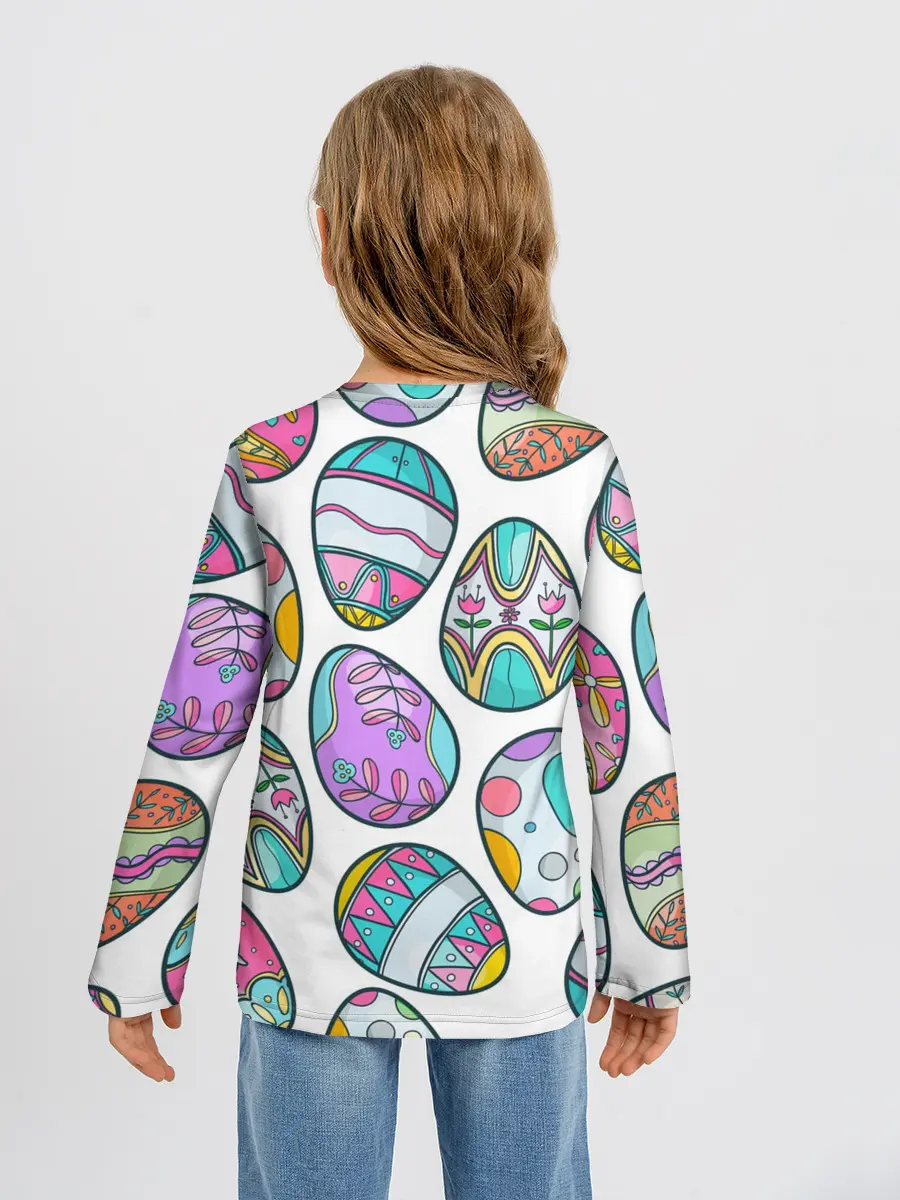 Детский лонгслив / Пасхальные яйца