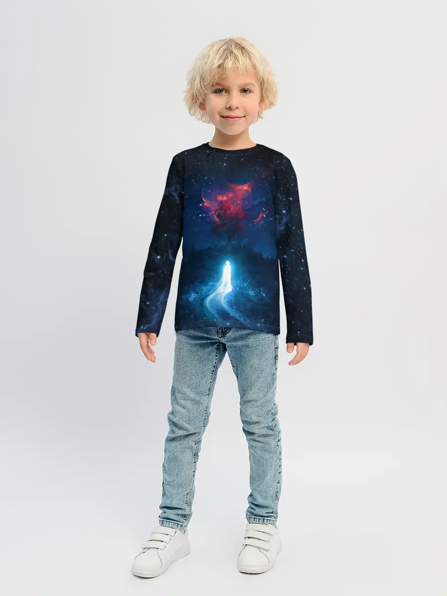 Детский лонгслив / Душа идущая в космос | Soul space