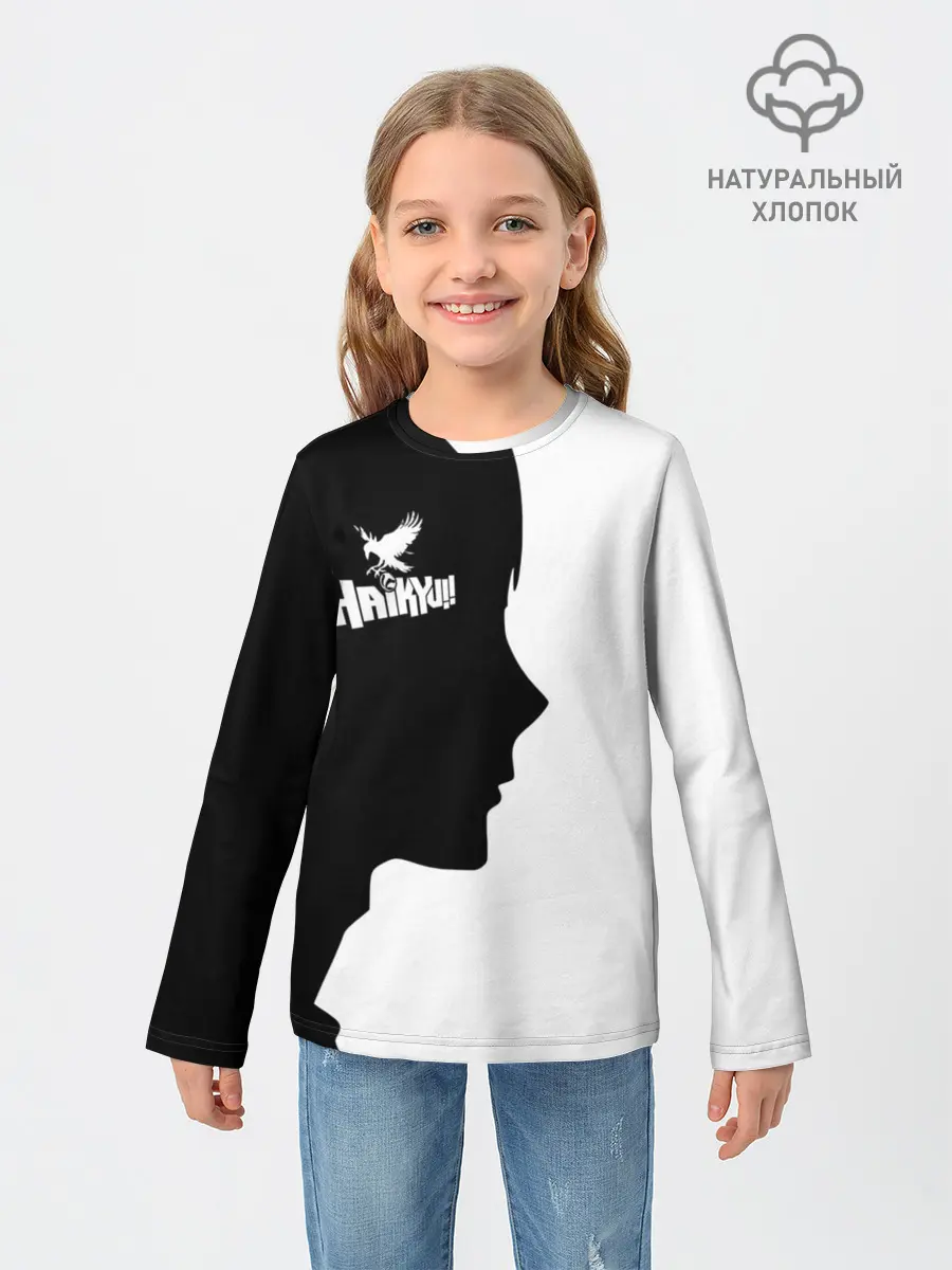 Детский лонгслив / Haikyu!! Профиль игрока Карасуно