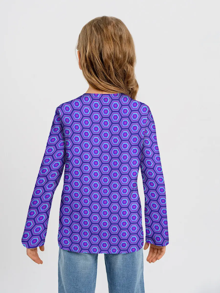 Детский лонгслив / Geometric Background