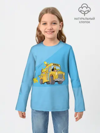 Детский лонгслив / Автобус в Неверленд