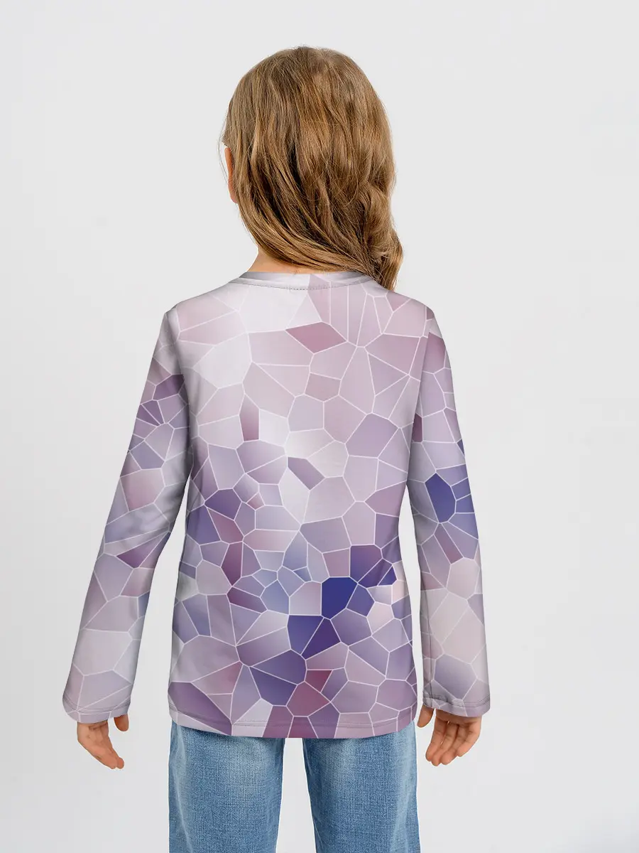 Детский лонгслив / Узор Мозаика