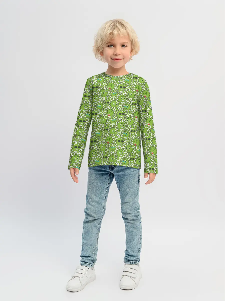 Детский лонгслив / КоронаВирус