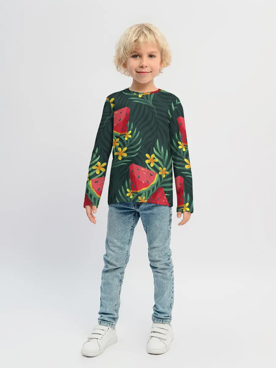 Детский лонгслив / Арзуб и папоротник