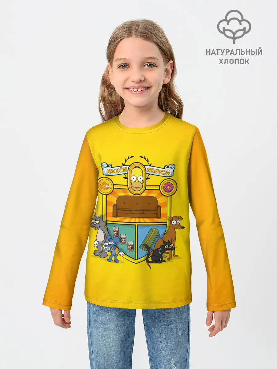 Детский лонгслив / Simpsons nation