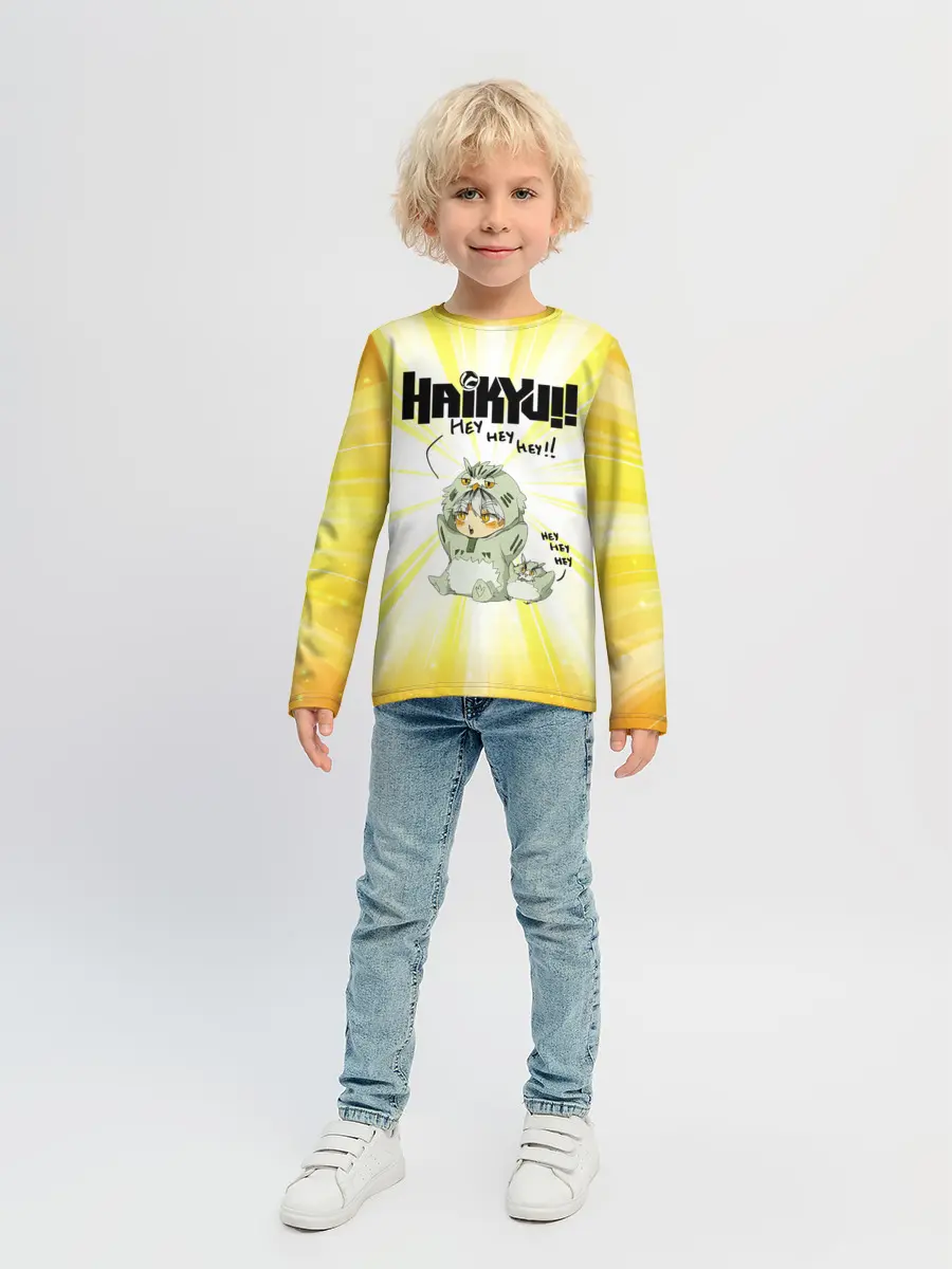 Детский лонгслив / HEY HEY HEY Котаро Бокуто сова