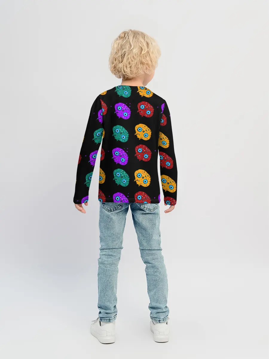 Детский лонгслив / Нашествие инопланетян-ктулху