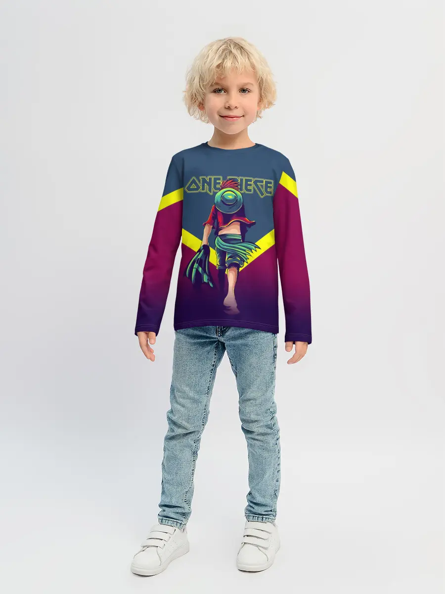 Детский лонгслив / Луффи One Piece. Большой куш