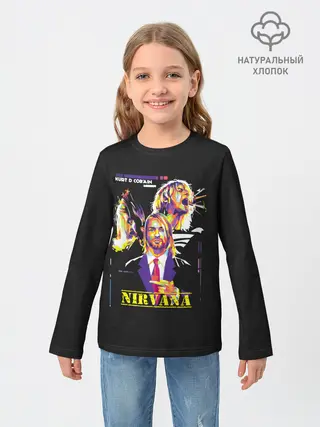 Детский лонгслив / Kurt Cobain