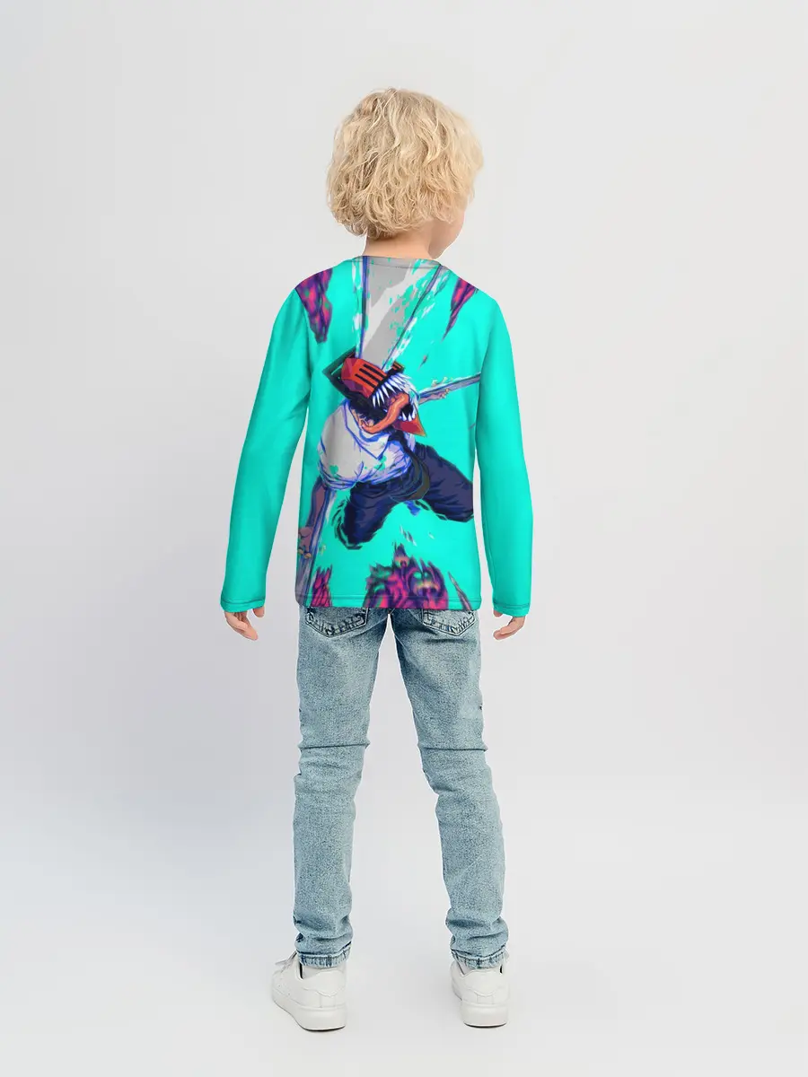 Детский лонгслив / ЧЕЛОВЕК БЕНЗОПИЛА ДЕНДЖИ