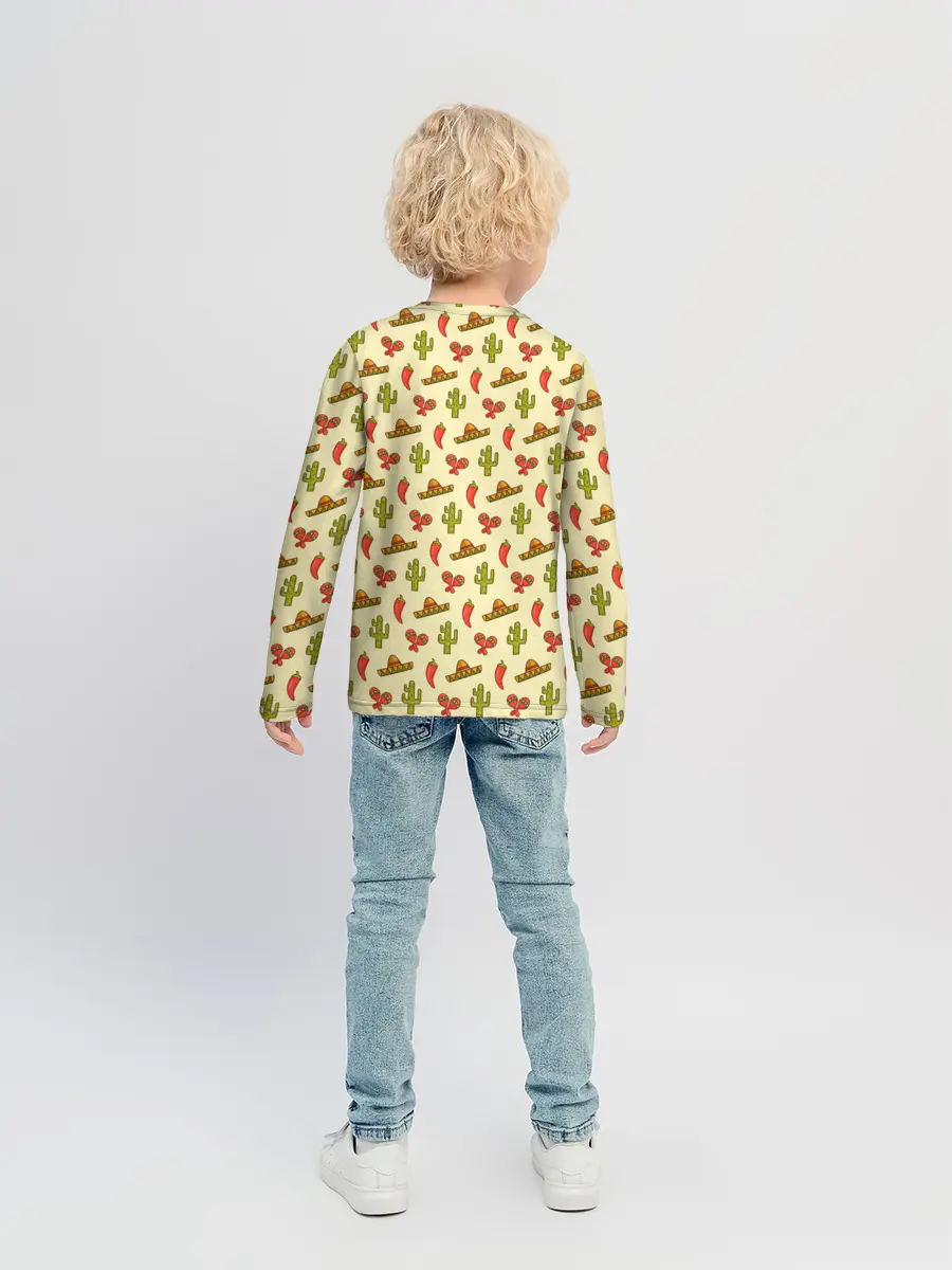 Детский лонгслив / Мексиканский фон