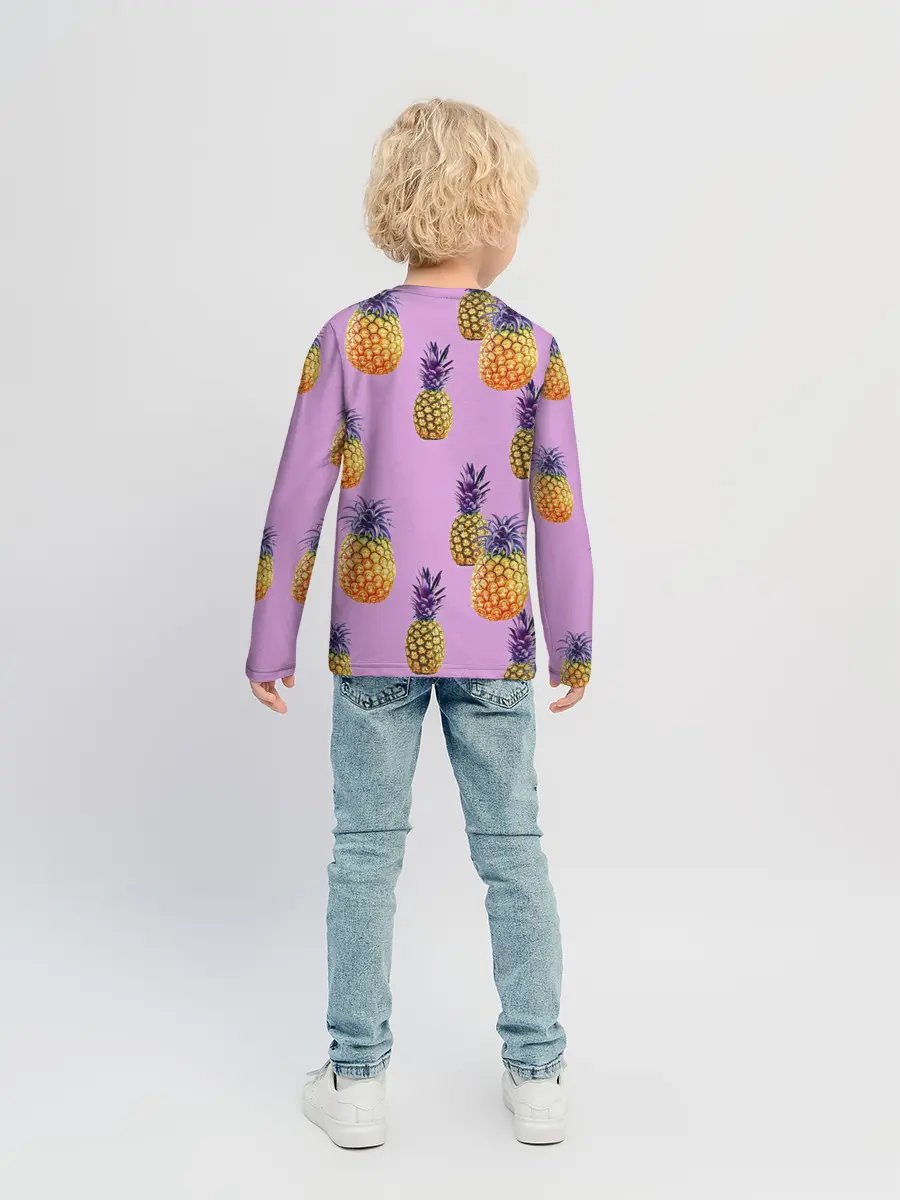 Детский лонгслив / Ананасы