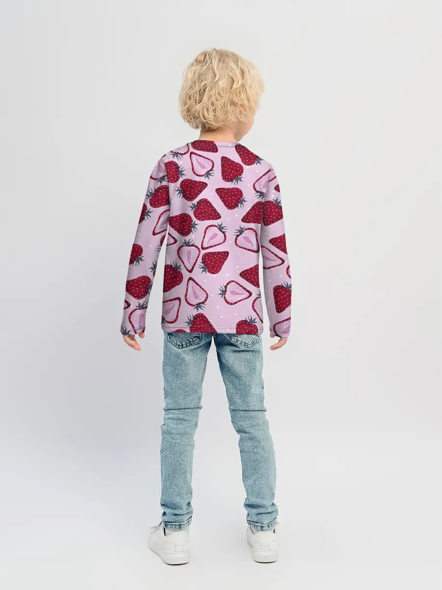 Детский лонгслив / Клубничка