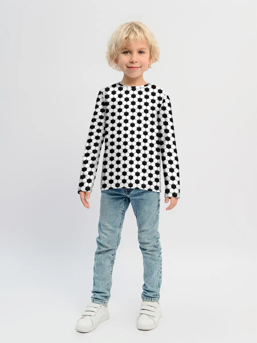 Детский лонгслив / Текстура мяча