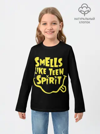 Детский лонгслив / Smells like teen spirit