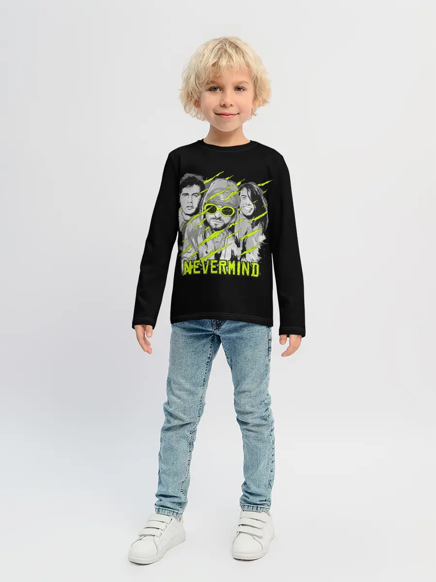 Детский лонгслив / Nevermind