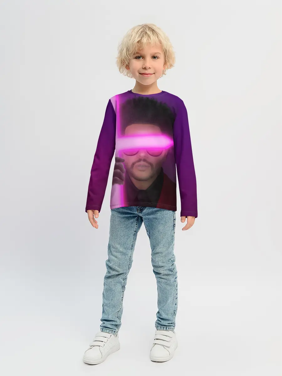 Детский лонгслив / The Weeknd - Blinding Lights