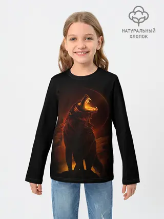 Детский лонгслив / DARK WOLF