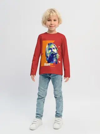 Детский лонгслив / Kurt Cobain