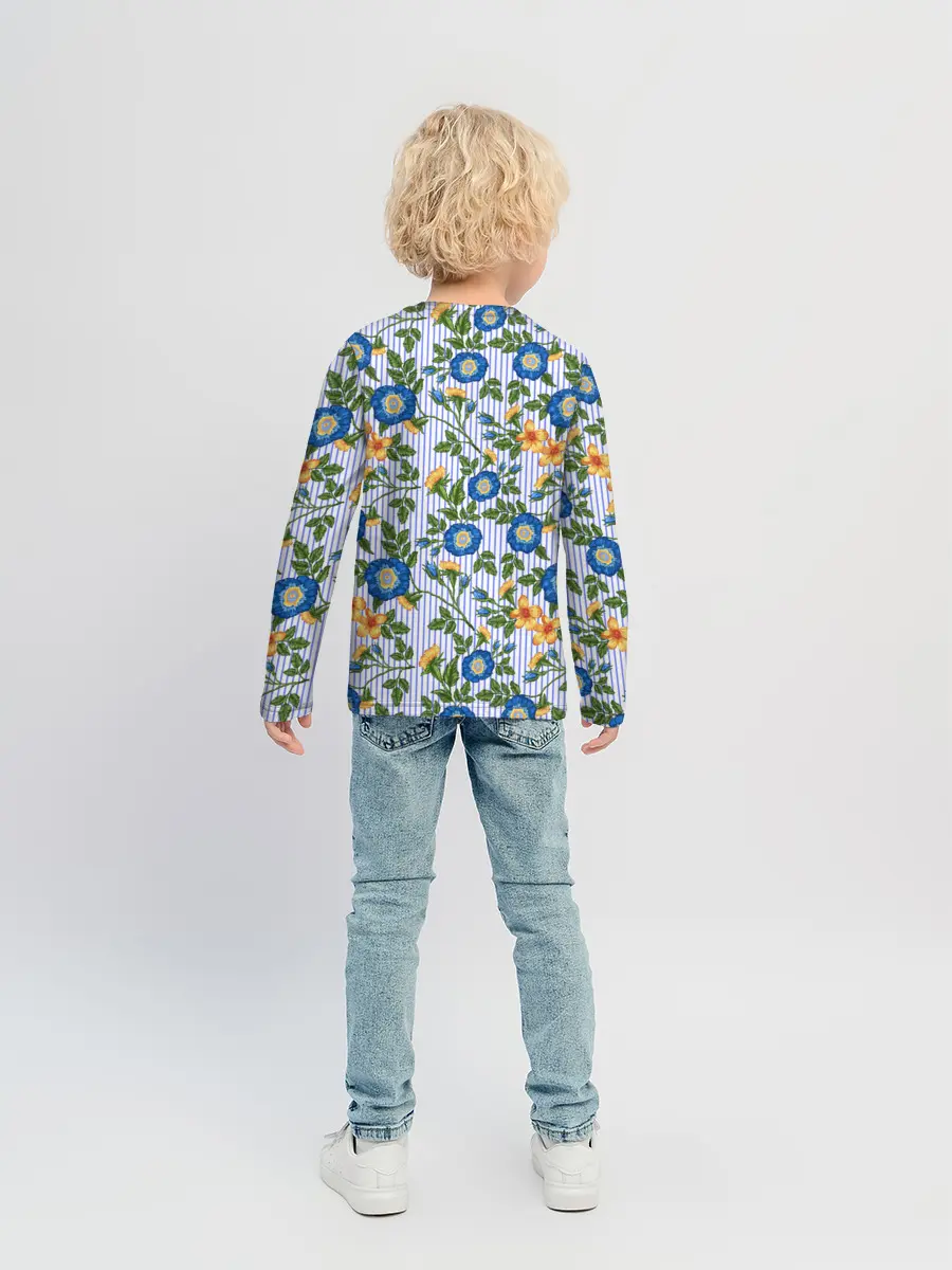 Детский лонгслив / Цветочки