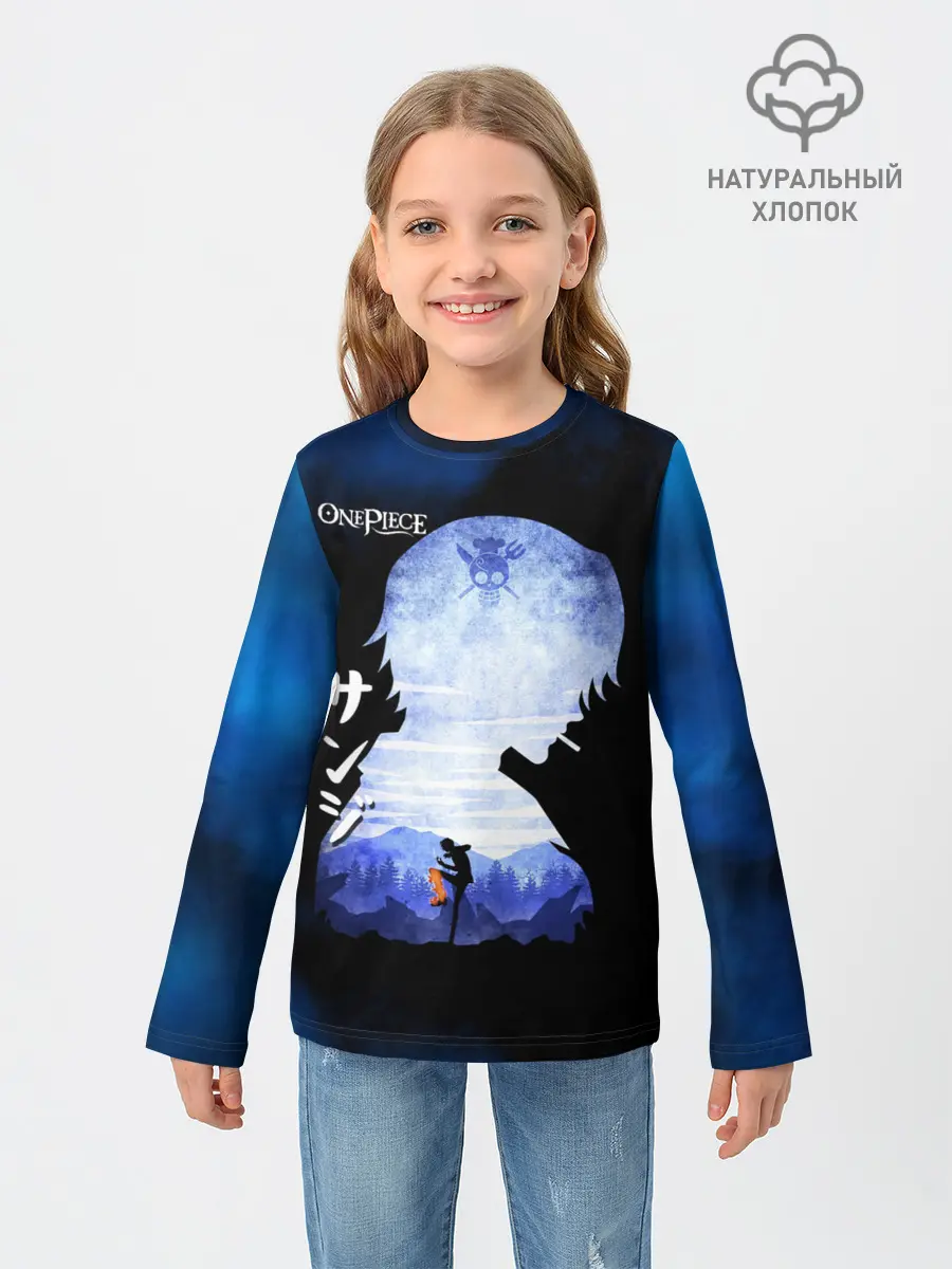 Детский лонгслив / Винсмок Санджи | One Piece