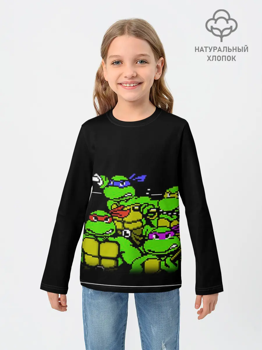 Детский лонгслив / Черепашки Manhatten Project