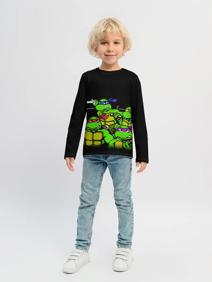 Детский лонгслив / Черепашки Manhatten Project