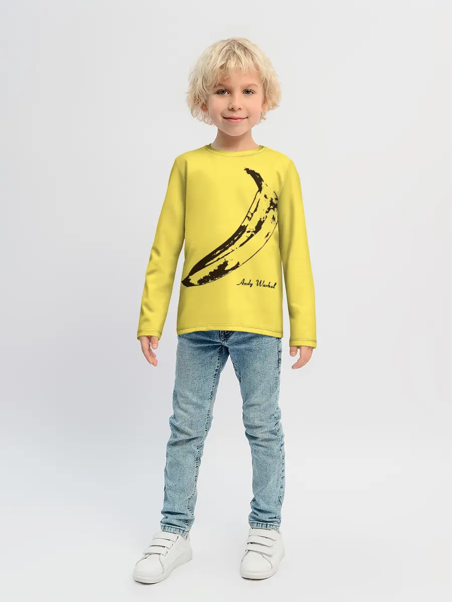 Детский лонгслив / Энди Уорхол - Банан
