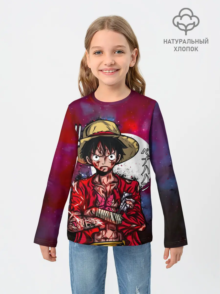 Детский лонгслив / Луффи One Piece. Большой куш