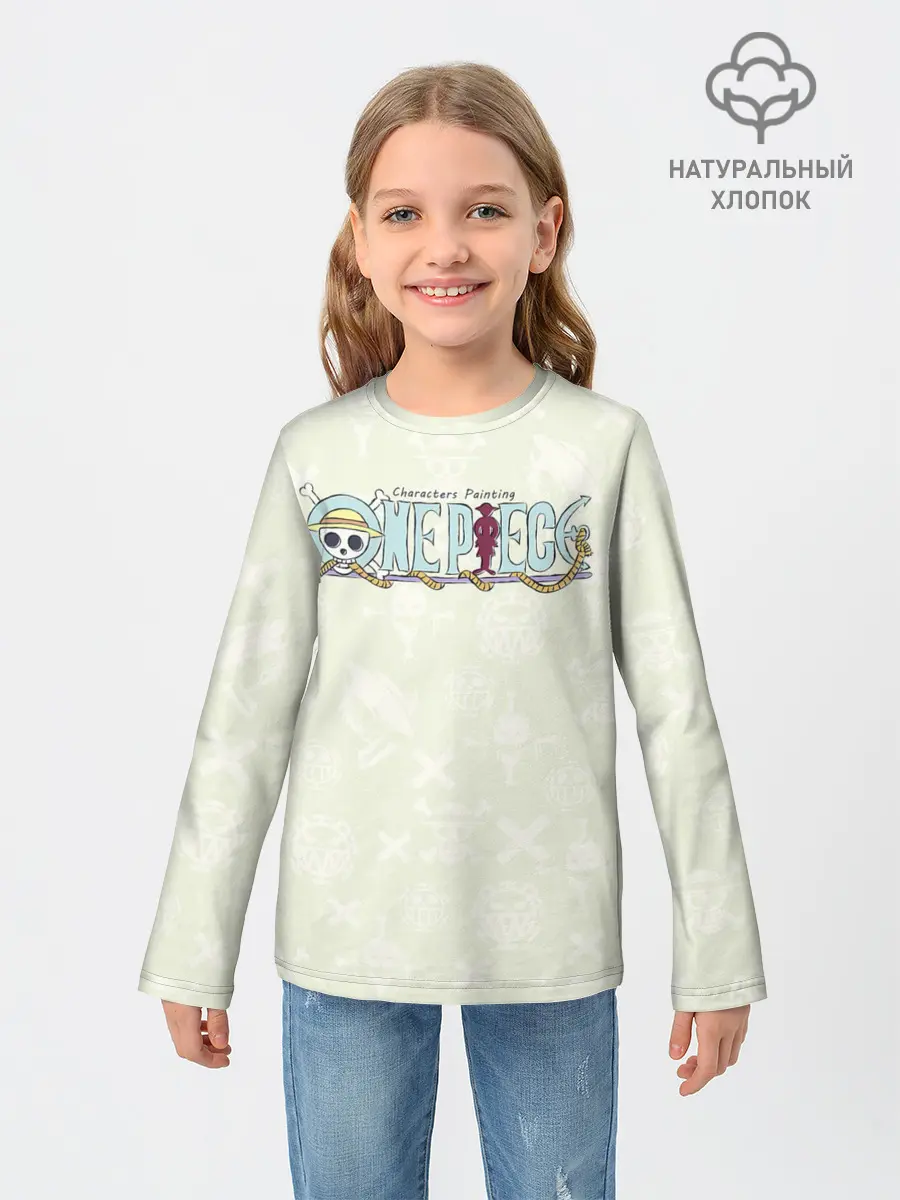 Детский лонгслив / Эмблемы One Piece. Большой куш
