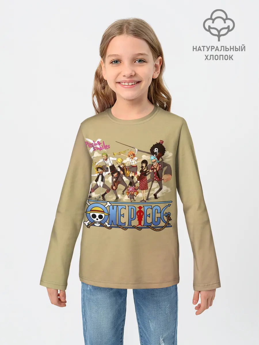 Детский лонгслив / Пираты Соломенной Шляпы | One Piece