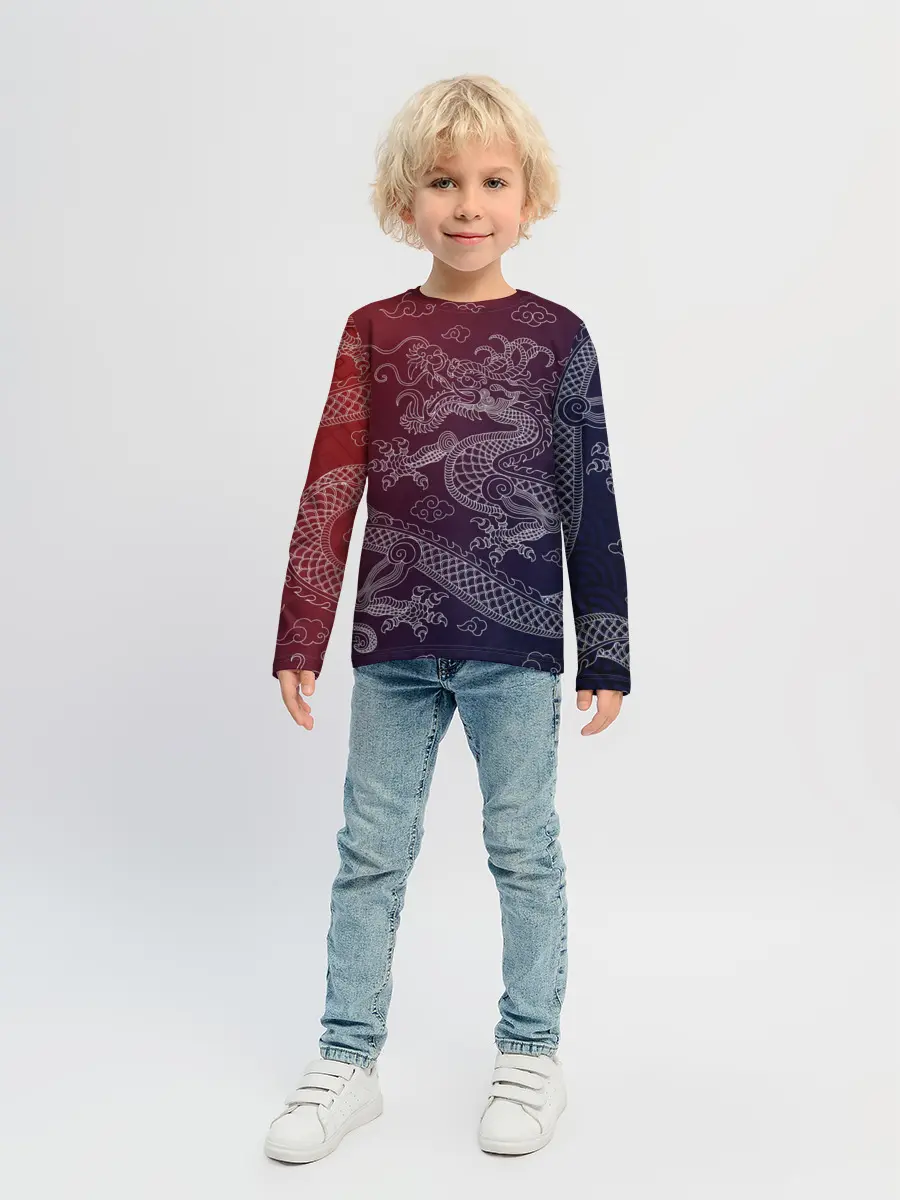Детский лонгслив / Традиционный китайский дракон