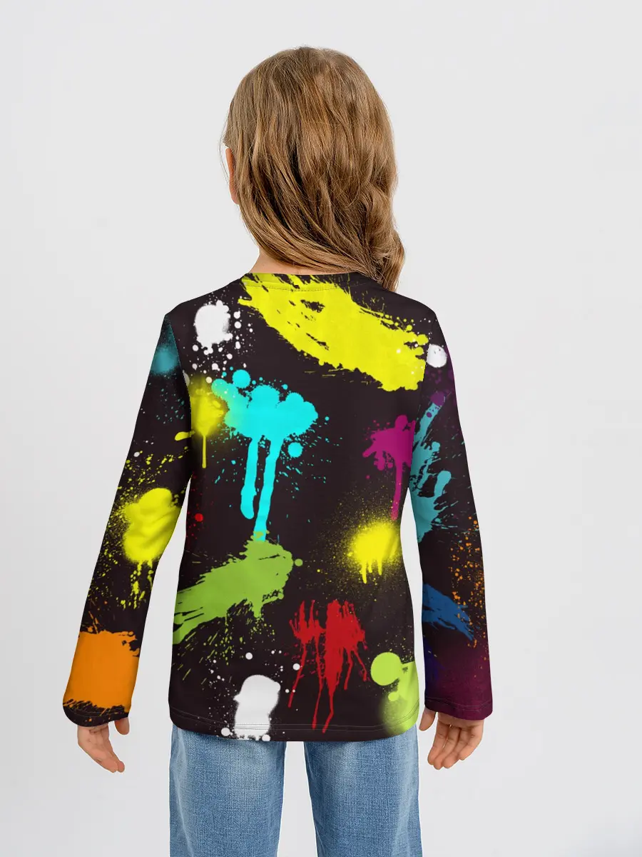 Детский лонгслив / Красочные кубы