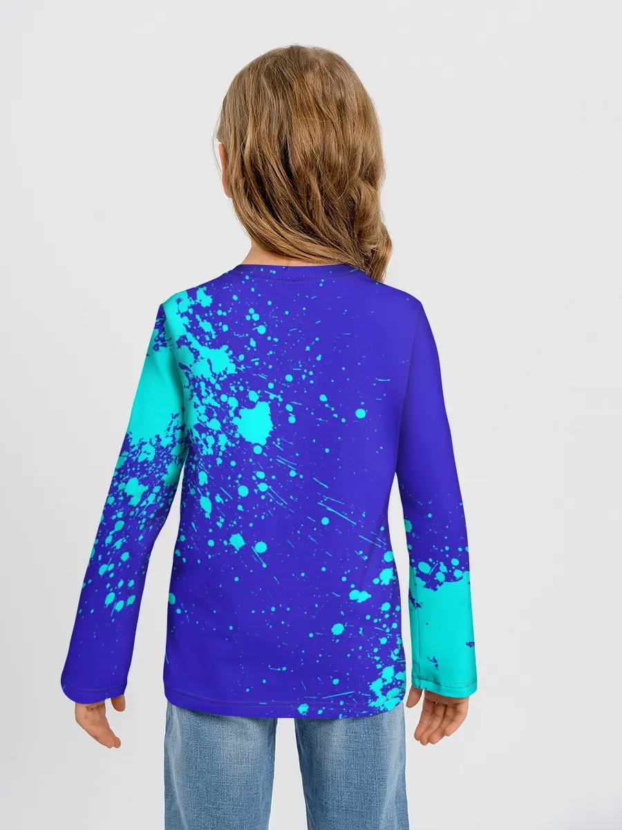 Детский лонгслив / UNDERTALE SANS BLUE