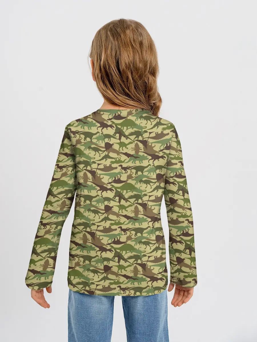 Детский лонгслив / Динозавры