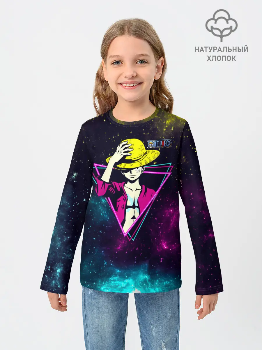 Детский лонгслив / Космический Луффи One Piece