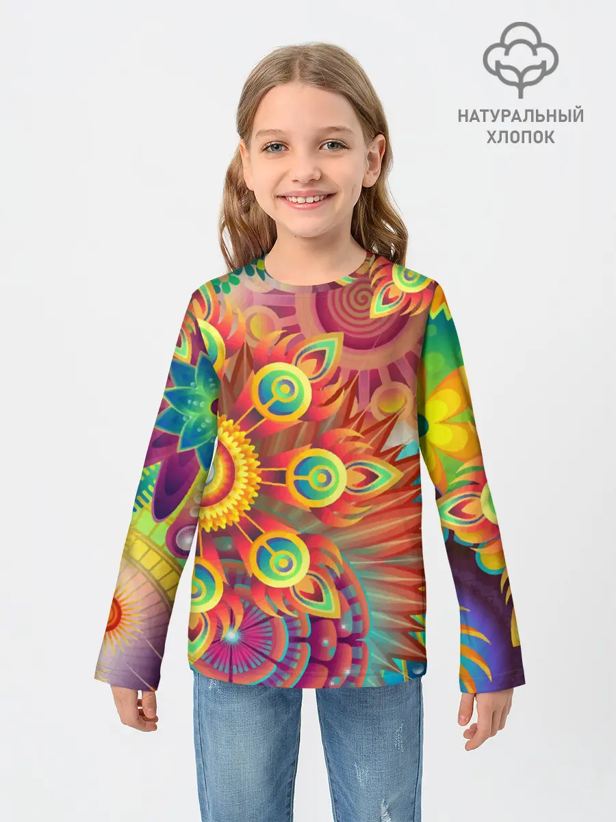 Детский лонгслив / Тропики