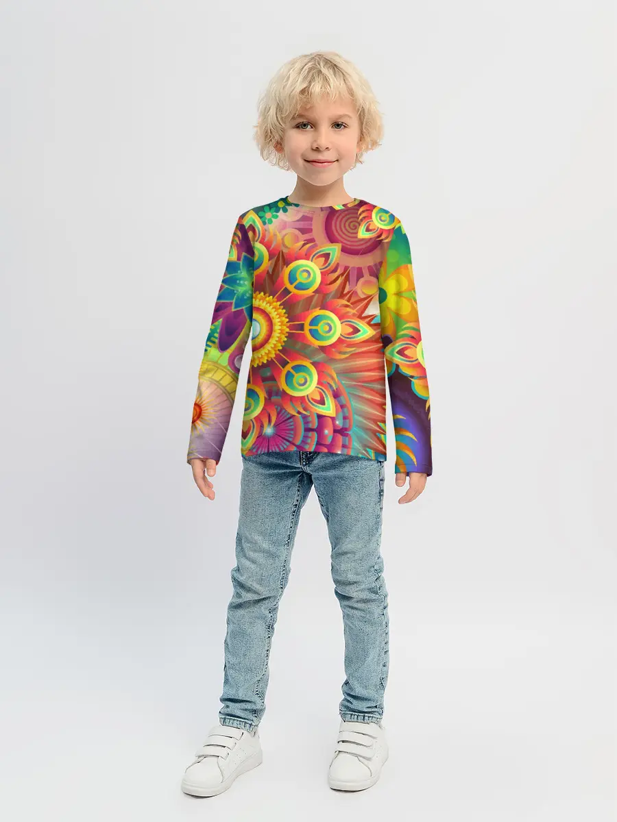 Детский лонгслив / Тропики
