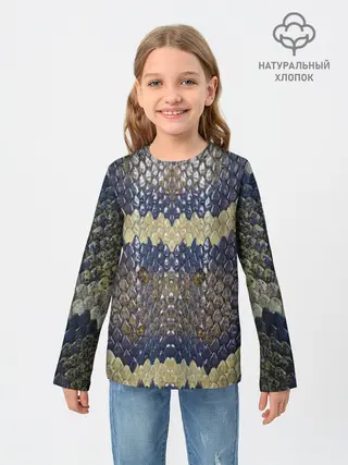 Детский лонгслив / Рептилоид. Змея