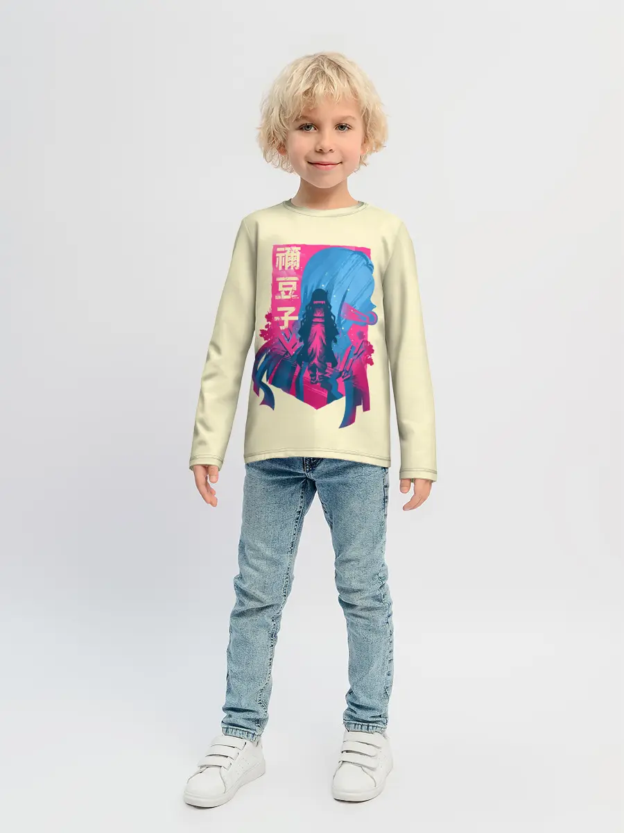 Детский лонгслив / Nezuko Neon