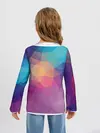 Детский лонгслив / Цветные полигоны - Градиент