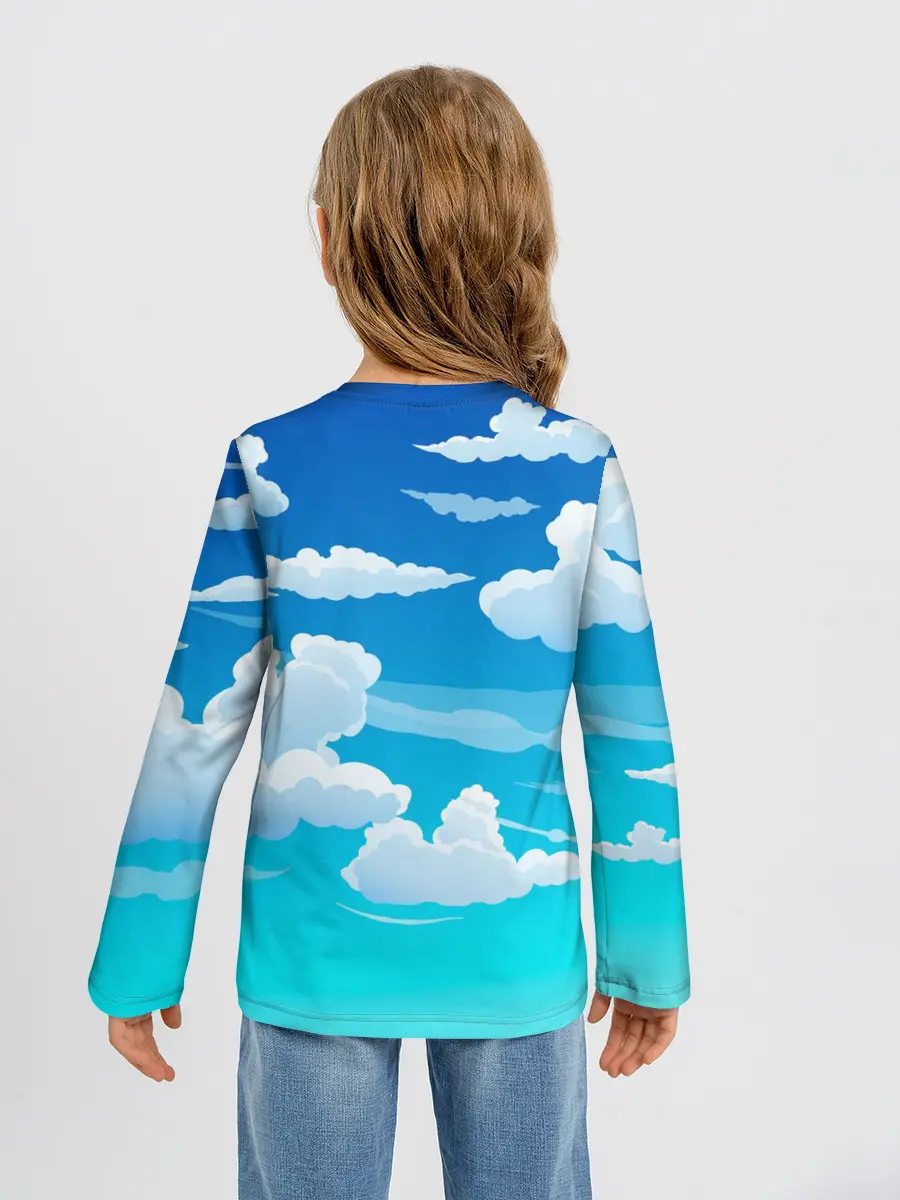 Детский лонгслив / Семья это мир и любовь